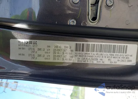 2018 Jeep Cherokee Latitude Plus 4X4 из США, поврежденный, VIN 1C4PJMLX5JD603290